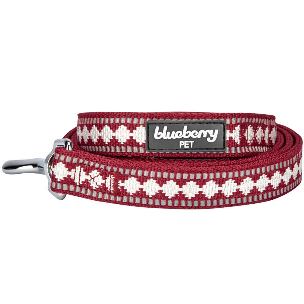 3M Reflective Jacquard Dog Leash with Neoprene Lined Handle