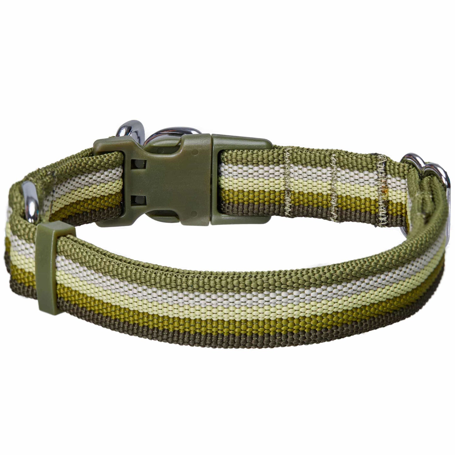 Multi-colored Stripe Dog Collar