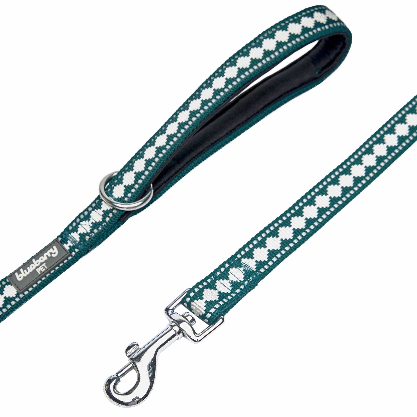 3M Reflective Jacquard Dog Leash with Neoprene Lined Handle