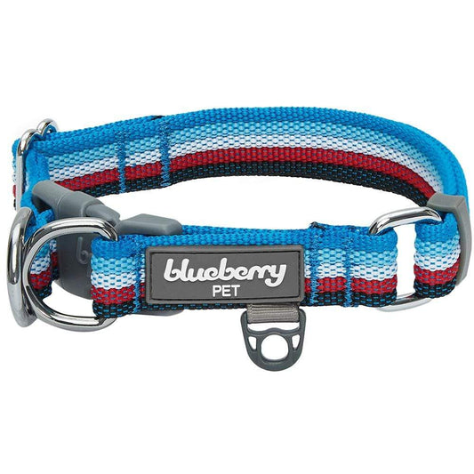 Multi-colored Stripe Dog Collar